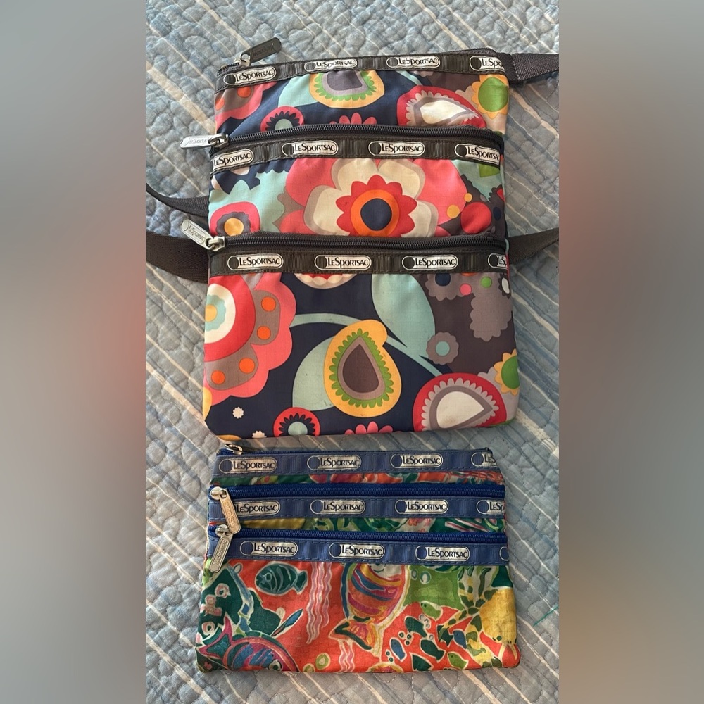 LeSportsac Crossbody and accessories wallet.